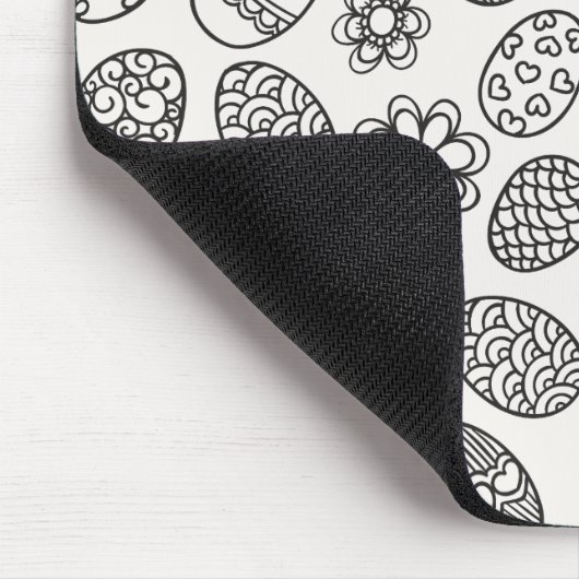 Elegant Easter Eggs Floral Pattern | Mousepad Muismat (Hoek)