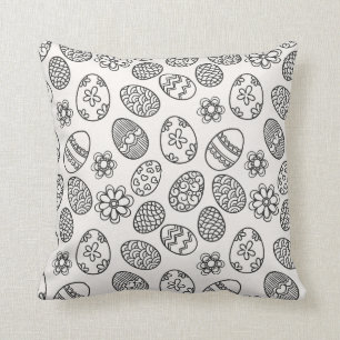 Elegant Easter Eggs Floral Pattern   Sierkussen