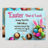 Elegant Easter Nest en Ears Kaart (Voorkant / Achterkant)