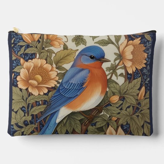Elegant Eastern Bluebird William Morris Inspired Etui (Voorkant)