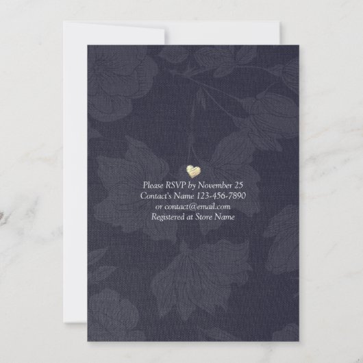 Elegant EAT-Drink en huwelijkshuwelijk Kaart (Achterkant)