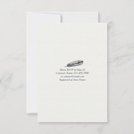 Elegant EAT-Drink en huwelijkshuwelijk Kaart (Achterkant)