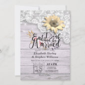 Elegant EAT-Drink en huwelijkshuwelijk Kaart (Voorkant)