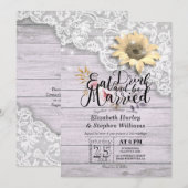 Elegant EAT-Drink en huwelijkshuwelijk Kaart (Voorkant / Achterkant)