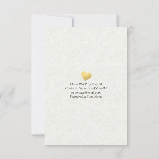 Elegant EAT-Drink en huwelijkshuwelijk Kaart (Achterkant)