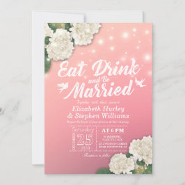 Elegant EAT-Drink en huwelijkshuwelijk Kaart