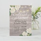 Elegant EAT-Drink en huwelijkshuwelijk Kaart (Staand voorkant)