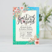 Elegant EAT-Drink en huwelijkshuwelijk Kaart (Staand voorkant)