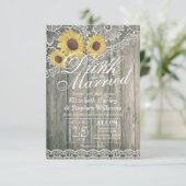 Elegant EAT-Drink en huwelijkshuwelijk Kaart (Staand voorkant)