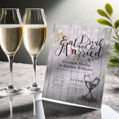 Elegant EAT-Drink en huwelijkshuwelijk Kaart
