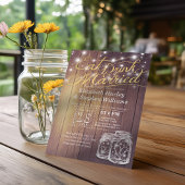 Elegant EAT-Drink en huwelijkshuwelijk Kaart