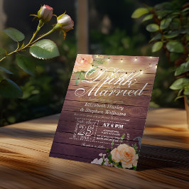Elegant EAT-Drink en huwelijkshuwelijk Kaart
