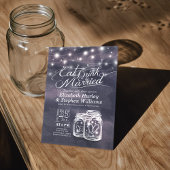 Elegant EAT-Drink en huwelijkshuwelijk Kaart