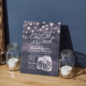 Elegant EAT-Drink en huwelijkshuwelijk Kaart