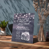 Elegant EAT-Drink en huwelijkshuwelijk Kaart