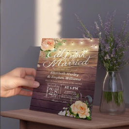 Elegant EAT-Drink en huwelijkshuwelijk Kaart