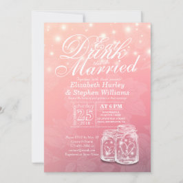 Elegant EAT-Drink en huwelijkshuwelijk Kaart