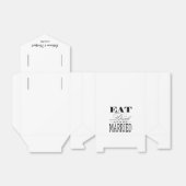Elegant Eat, Drink en trouwen Bedankdoosjes (Uitgevouwen)