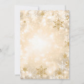 Elegant "Eat & Drink" Gold Holiday Kerstfeest Kaart (Achterkant)