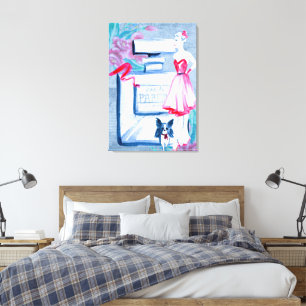  Elegant Eau de Parfum Dames Boudoir Canvas Afdruk