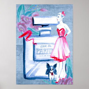 Elegant Eau de Parfum Dames Boudoir Poster