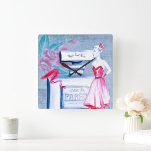  Elegant Eau de Parfum Dames Boudoir Vierkante Klok