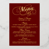 Elegant Echte Folie Gedrukte de Kaarten van het Me (Voorkant)