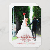  Elegant-echtgenote en -feestkaart Feestdagenkaart (Voorkant / Achterkant)