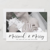 Elegant echtgenote en pretparen kerstkaart (Voorkant)