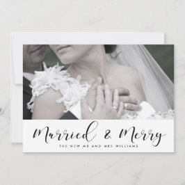 Elegant echtgenote en pretparen kerstkaart