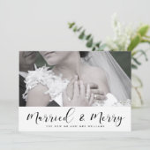 Elegant echtgenote en pretparen kerstkaart (Staand voorkant)