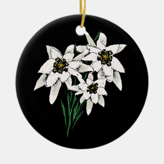 Elegant Edelweiss ornament (Voorkant)