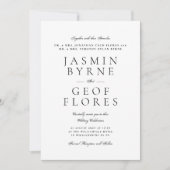 Elegant Editable | Klassieke namen | Weddenschap Kaart (Voorkant)