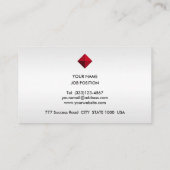 Elegant Editable Logo op zilverharde schijven en s Visitekaartje (Achterkant)