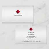 Elegant Editable Logo op zilverharde schijven en s Visitekaartje (Voorkant / Achterkant)