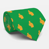 Elegant eekhoornmonogram gepersonaliseerd stropdas (Opgerold)