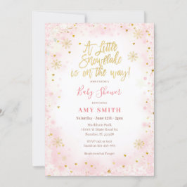 Elegant Een beetje sneeuwvlok is onderweg  Kaart