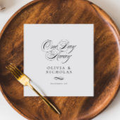 Elegant een dag weg bruiloft repetitie diner servet