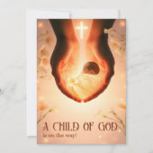 Elegant Een kind van God Christelijk Baby shower Kaart (Voorkant)