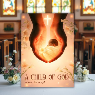 Elegant Een kind van God Christelijk Baby shower Kaart