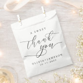 Elegant Een Lief Dank u Trouwscript Bedankzakje (Geknipt)