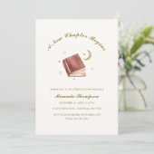 Elegant Een nieuw hoofdstuk Begin Moon Star Baby s Kaart (Staand voorkant)