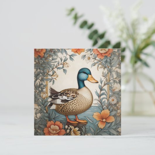 Elegant eend bloemenontwerp (Staand voorkant)