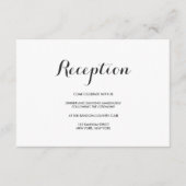 Elegant Eenvoud | Moderne Tafelnummerkaart voor Tr Informatiekaartje (Voorkant)