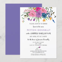 Elegant eenvoudig Baby shower Kaart