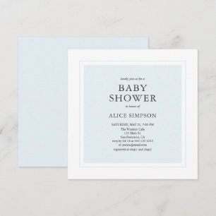 Elegant eenvoudig Baby shower Kaart