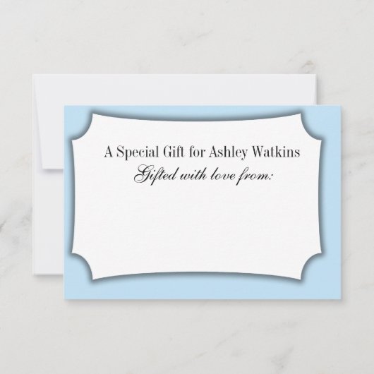 Elegant, eenvoudig Baby shower zonder omloop, baby (Achterkant)