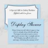 Elegant, eenvoudig Baby shower zonder omloop, baby (Voorkant / Achterkant)