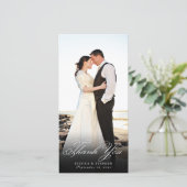 Elegant Eenvoudig bedankt 8x4 Verticale Fotokaart (Staand voorkant)
