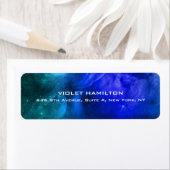 Elegant Eenvoudig Blauw Professioneel Modern Etiket (Insitu)